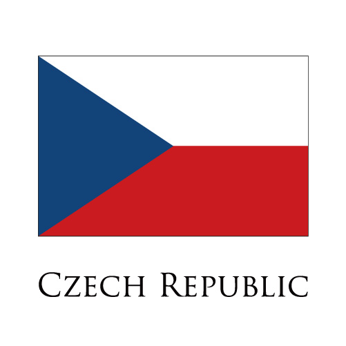 Czech Republic flag logo iron on paper